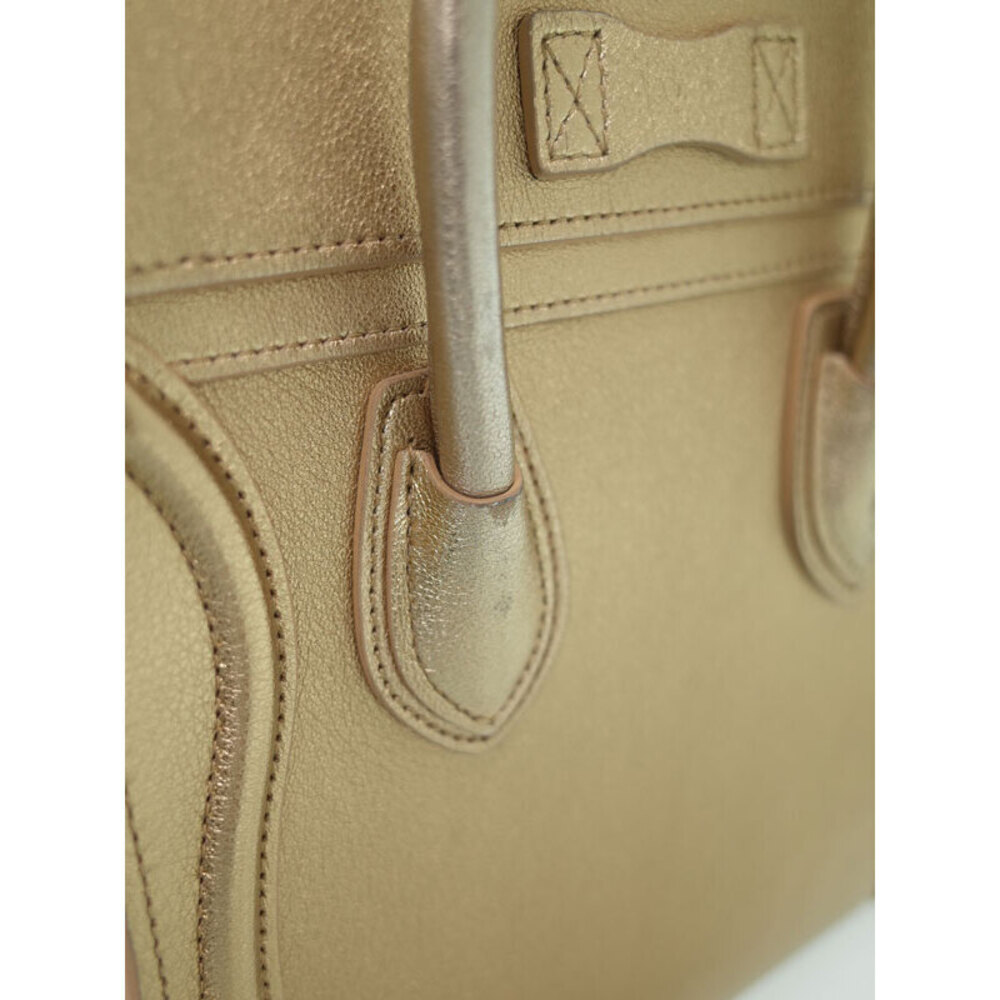 Celine Shopper Leather Shoulder Bag - Picture 6 of 9
